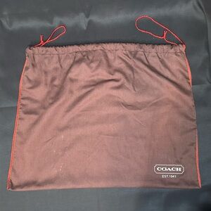 Coach Brown Drawstring Dust Bag (19x15) #3